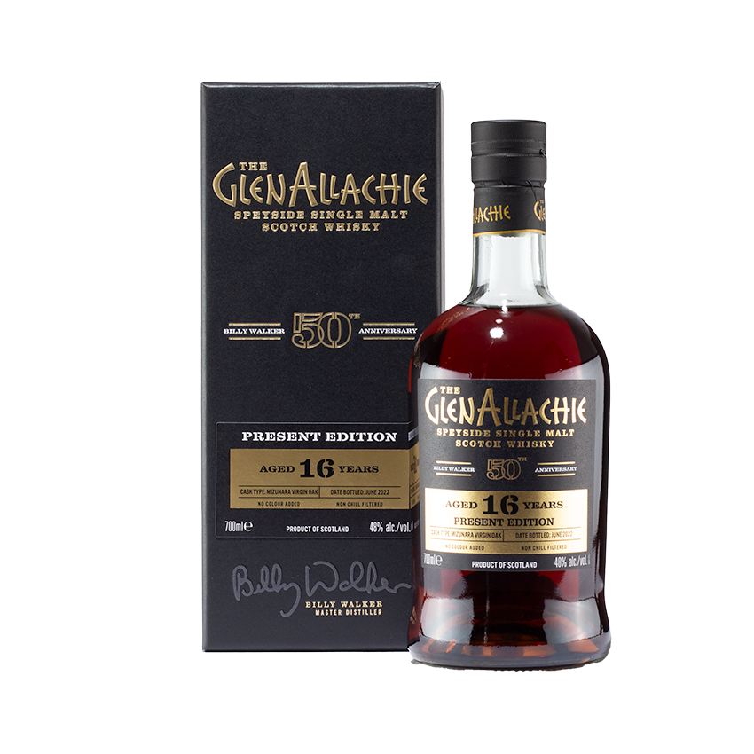 GlenAllachie 16 Year Old – Billy Walker 50th Anniversary Present Edition | 70cl 48%