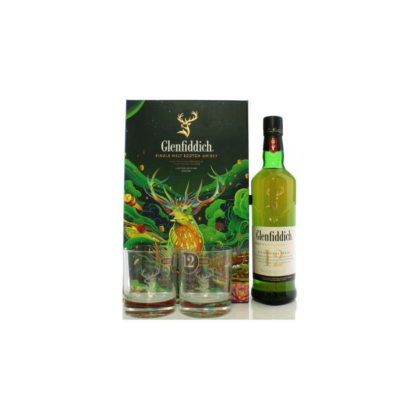 Glenfiddich 12 Year Old – Chinese New Year 2022 Glass Set | 70cl/40.0%