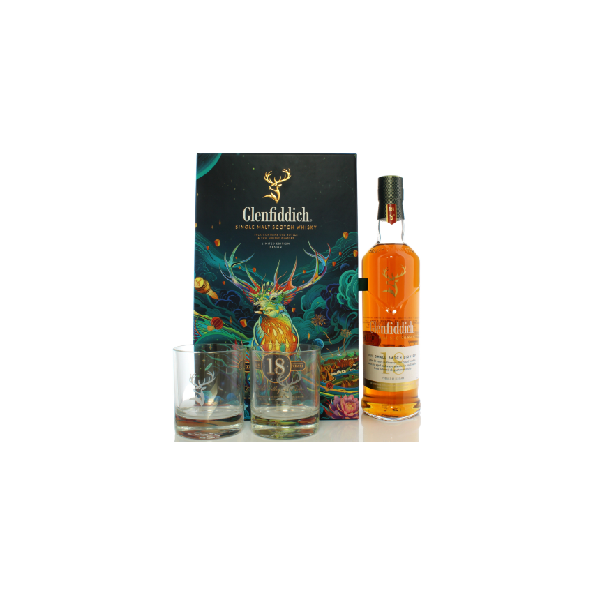 Glenfiddich 18 Year Old – Chinese New Year 2022 Glass Set | 70cl/40.0%