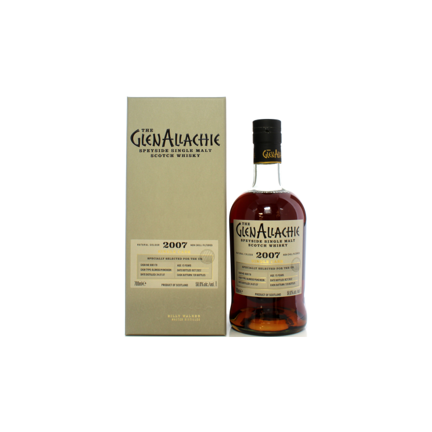 GlenAllachie 2007 15 Year Old Single Cask #800179 | 70cl/58.0%