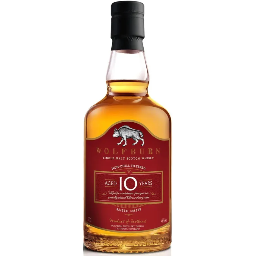 Wolfburn 10 Year Old Single Malt Whisky | 70cl/46.0%