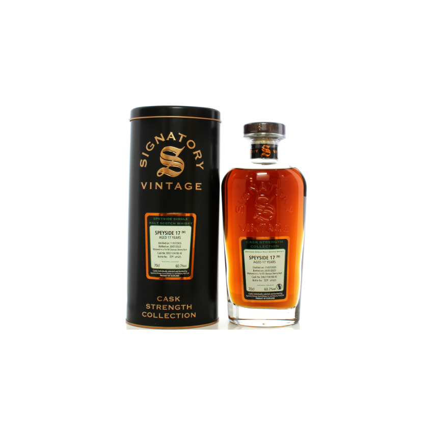 Unnamed Speyside 2005 17 Year Old Signatory Vintage Cask Strength Collection #DRU17/A106 #2 | 70cl/60.7%