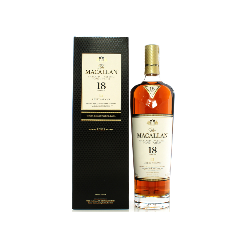 The Macallan 18 Year Old Sherry Oak 2023 Release | 70cl/43.0%