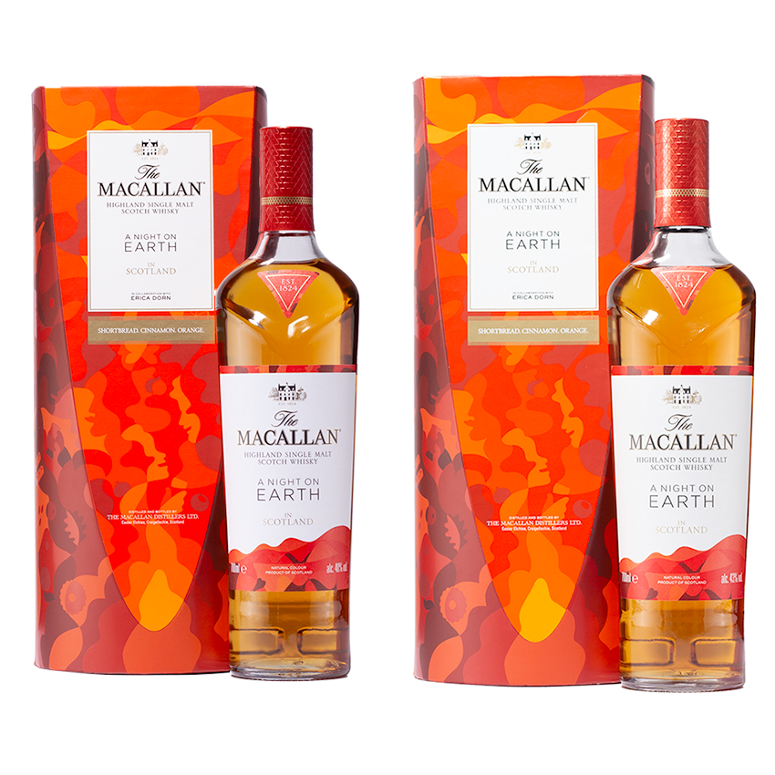 The Macallan A Night on Earth – Scotland Bundle – First And Second Release – **2 x 70cl** 70cl/40.0% 43.0%