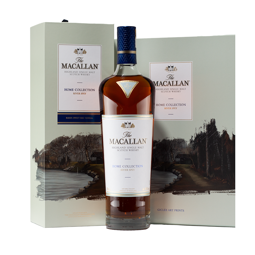 The Macallan The Home Collection, River Spey (with 3 x Limited Edition Prints) 70cl/44.8%